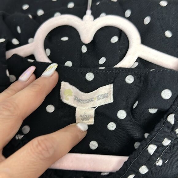 Black Polka Dot Tucker & Tate Sundress Sz Large - Picture 6 of 7